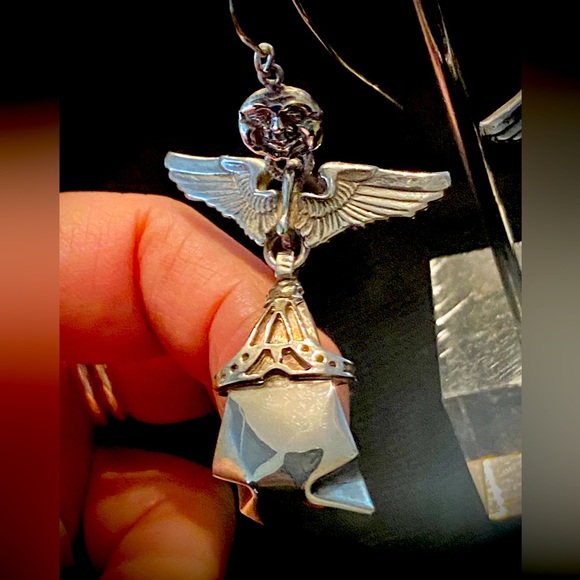 NWOT Artist original sterling silver (make a statement) earrings OS - Picture 3 of 6